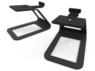 Kanto SE4 Elevated Desktop Speaker Stands for Midsize Speakers - Black