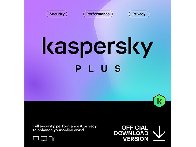 Kaspersky Plus, 12-Month Subscription, 5 User (Digital Download)