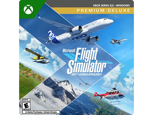 Microsoft Flight Simulator 40th Anniversary Premium Deluxe Edition (Code Electronique) pour Xbox Series X et S