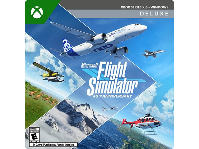 Microsoft Flight Simulator 40th Anniversary Deluxe Edition (Code Electronique) pour Xbox Series X et S