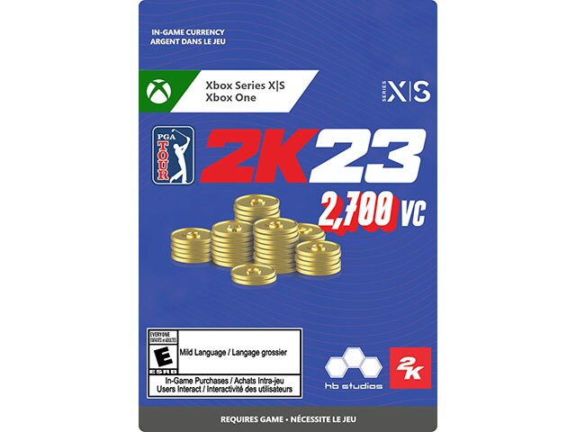 PGA Tour 2K23 - 2,700 VC Pack (Code Electronique) pour Xbox Series X/S et Xbox One