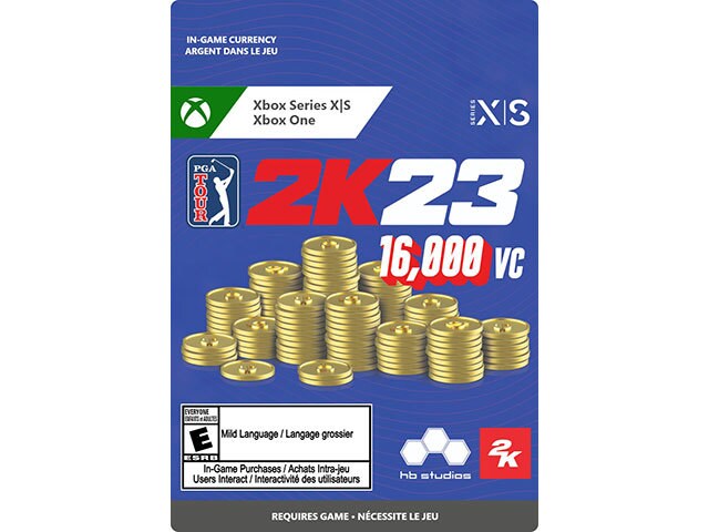 PGA Tour 2K23 - 16,000 VC Pack (Code Electronique) pour Xbox Series X/S et Xbox One