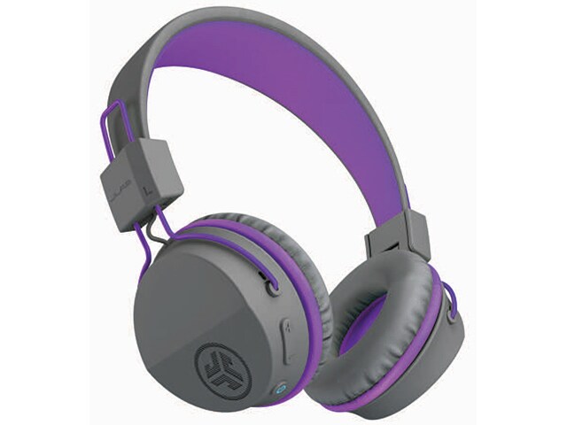 JLab JBuddies Studio (2020) On Ear Wireless Kids Headphones - Graphite/Purple