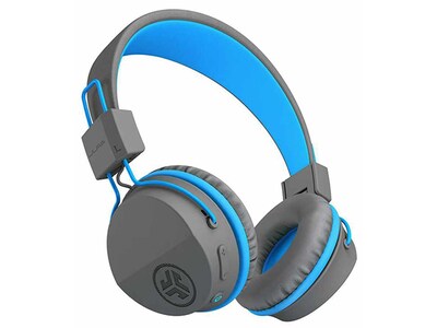 JLab JBuddies Studio (2020) On Ear Wireless Kids Headphones - Graphite/Blue