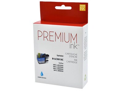 Cartouche d’encre de remplacement Premium Ink compatible Brother LC3013XL – cyan