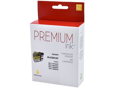 Premium Ink Replacement Ink Cartridge Compatible with Brother LC3013XL - Yellow