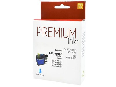 Cartouche d’encre de remplacement Premium Ink compatible Brother LC3017XL – cyan