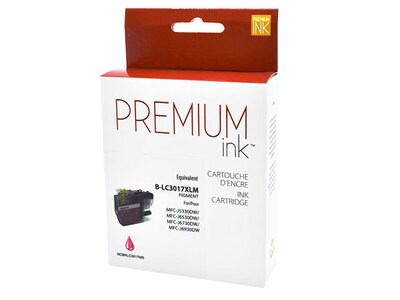 Cartouche d’encre de remplacement Premium Ink compatible Brother LC3017XL – magenta