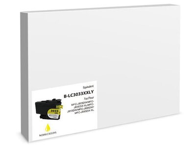 Cartouche d’encre de remplacement Premium Ink compatible Brother LC3033 – jaune 1,5K