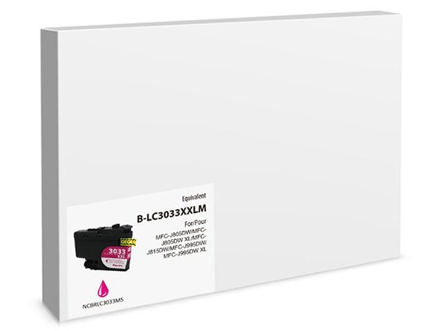 Premium Ink Replacement Ink Cartridge Compatible with Brother LC3033 - Magenta 1.5K