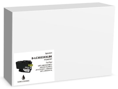 Cartouche d’encre de remplacement Premium Ink compatible Brother LC3033 – noir 3K