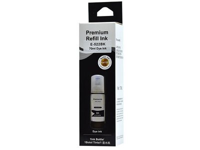 Premium Ink Replacement Ink Bottle Compatible with Epson T522120 - Black