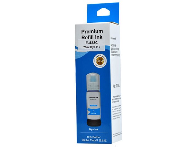 Premium Ink Replacement Ink Bottle Compatible with Epson T522220 - Cyan