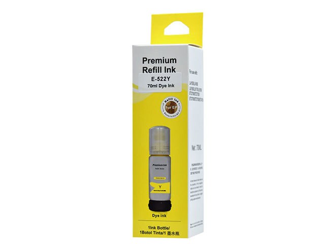 Premium Ink Replacement Ink Bottle Compatible with Epson T522420 - Yellow