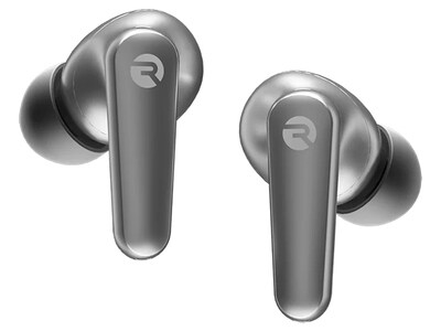 Écouteurs-boutons sans fil à suppression du bruit Work de Raycon - Argent de jais