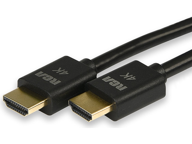 RCA 1.8m (6’) 4K HDMI-to-HDMI Cable - Black