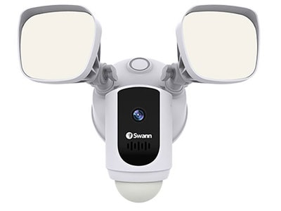 Caméra de sécurité Floodlight Wi-Fi intelligent 1080p Swann - Blanc