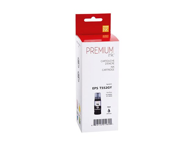 Premium Ink Replacement Ink Bottle Compatible with Epson T552520 - Grey