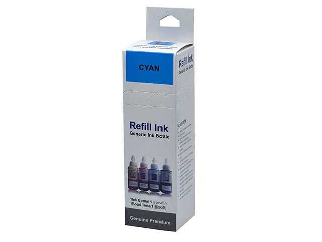 Premium Ink Replacement Ink Bottle Compatible with Epson T664220 - Cyan