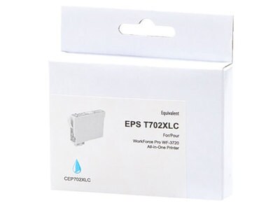 Premium Ink Replacement Ink Cartridge Compatible with Epson T702XL - Cyan