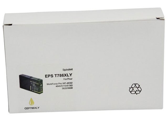 Premium Ink Replacement Ink Cartridge Compatible with Epson T786XL420 - Yellow
