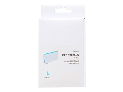 Premium Ink Replacement Ink Cartridge Compatible with Epson T802XL - Cyan