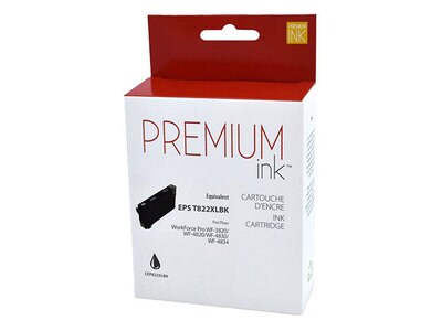 Premium Ink Replacement Ink Cartridge Compatible with Epson T822XL120 - Black