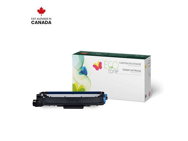 Eco Tone Remanufactured Toner Cartridge Compatible with Brother TN227C - Cyan 2.3K