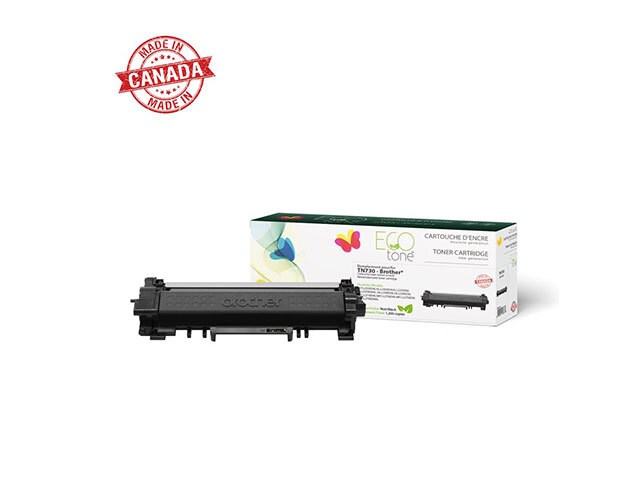 Eco Tone Remanufactured Toner Cartridge Compatible with Brother TN730 - Black 1.2K