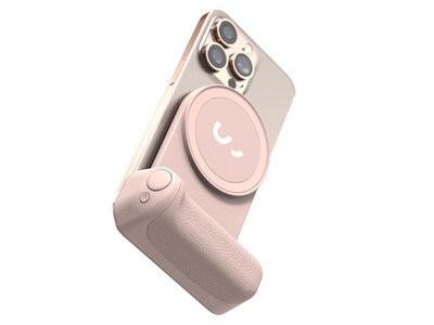Poignée magnétique ShiftCam SnapGrip pour batterie de téléphone intelligent - Rose Craie