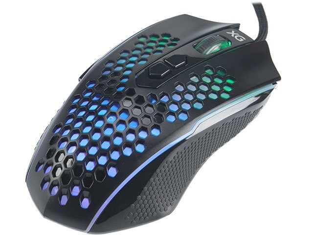 Xtreme Gaming™ Wired Gaming Mouse with RGB Backlit Honeycomb Design