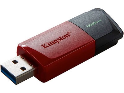 Kingston 128 GB USB 3.2 Gen 1 Datatraveler Exodia M USB Flash Drive - Red