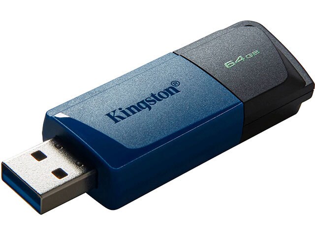 Kingston 64 GB USB 3.2 Gen 1 Datatraveler Exodia M USB Flash Drive - Blue