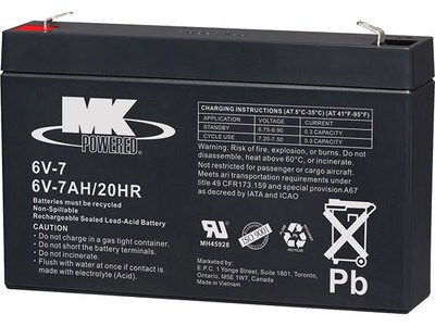 MK Battery 6-Volt 7 Ah Battery