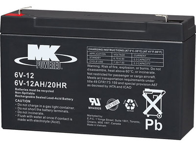 MK Battery 6-Volt 12 Ah Battery