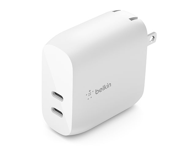 Belkin BoostCharge 40W Universal Dual USB-C PD Wall Charger - White