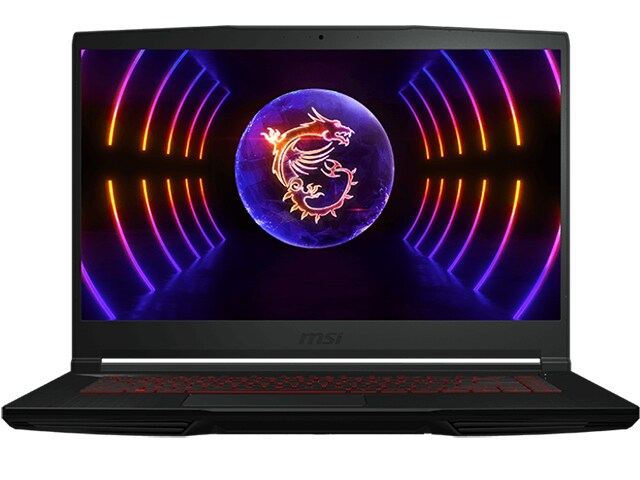 MSI GF63 12VE-063CA 15.6" Gaming Laptop with Intel® i5-12450H, 512GB SSD, 16GB RAM, GeForce RTX 4050 & Windows 11 Home - Core Black