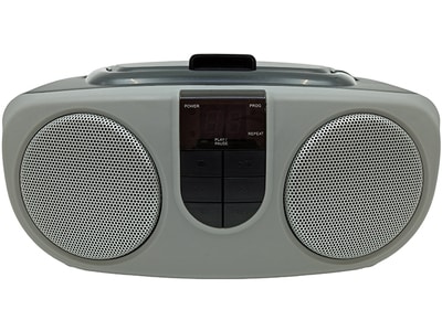 Proscan Portable CD Boombox with AM/FM Radio - Silver