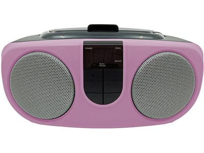 Boombox CD portatif avec radio AM/FM de Proscan - Rose
