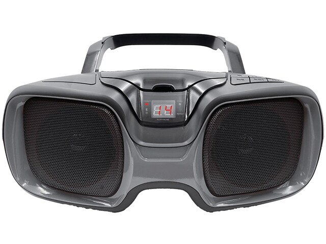 Proscan Portable Bluetooth Boombox with Top-Loading CD Player & AM/FM Radio - Silver