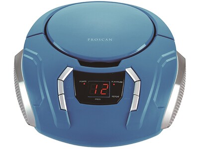Proscan Portable CD Boombox with AM/FM Radio and AUX - Blue