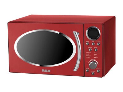 RCA 0.9 Cu Ft Retro Microwave - Red