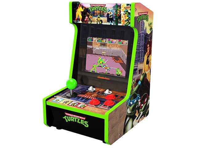 Arcade1UP Teenage Mutant Ninja Turtles Edition Countercade - 2 Jeux en 1