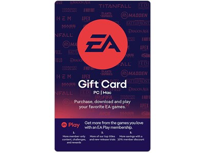 Carte-cadeau de EA Play (Code Electronique) - $40