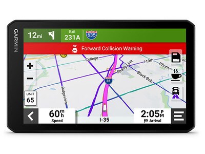 Navigateur GPS Garmin dezlCam™ OTR710 pour camion à écran 7 pouces avec Dash Cam intégrée - Noir