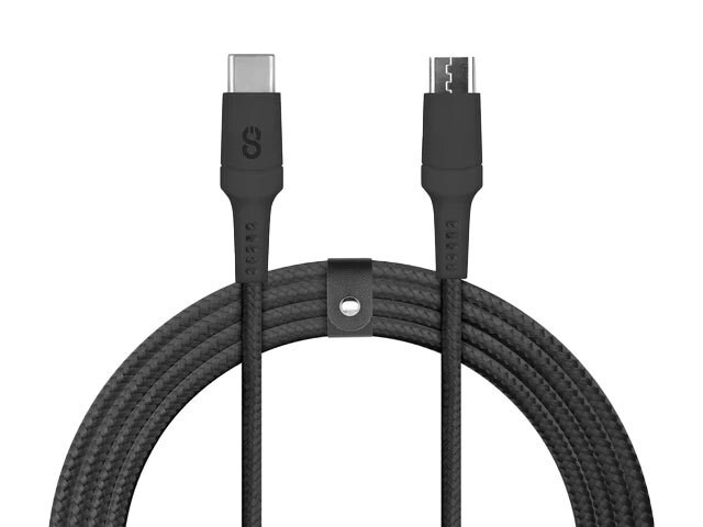 LOGiiX Piston Connect Braid 1.5M (5') USB-C to Micro-USB Cable - Black