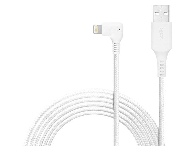 LOGiiX Piston Connect XL 90 3M (10') USB-A to Lightning Cable - Graphite Grey