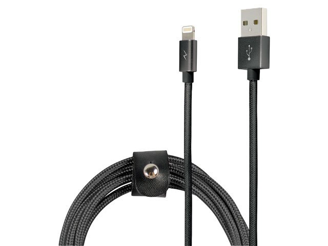 LOGiiX Piston Connect Braid 1.5M (5') USB-A to Lightning Cable - Black