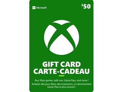 Xbox Live Gift Card $50 CAD (Code Electronique)