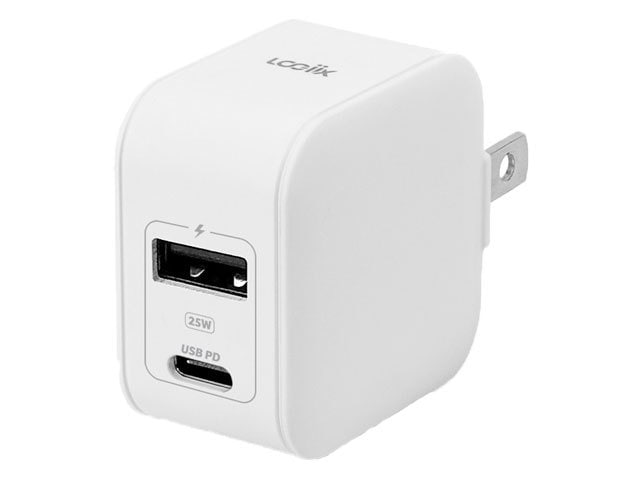 LOGiiX Power Plus Duo 25W Wall Charger - White